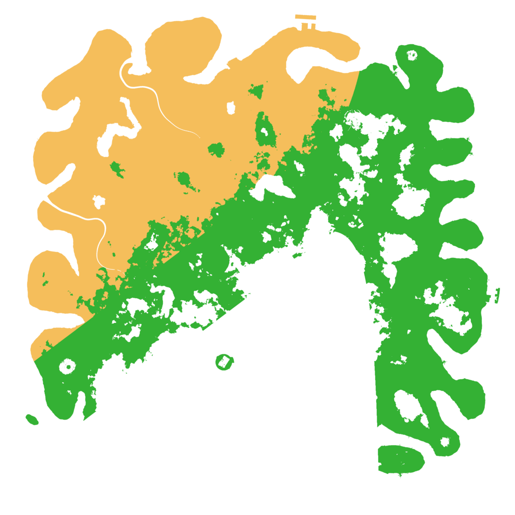 Biome Rust Map: Procedural Map, Size: 5000, Seed: 1268532109