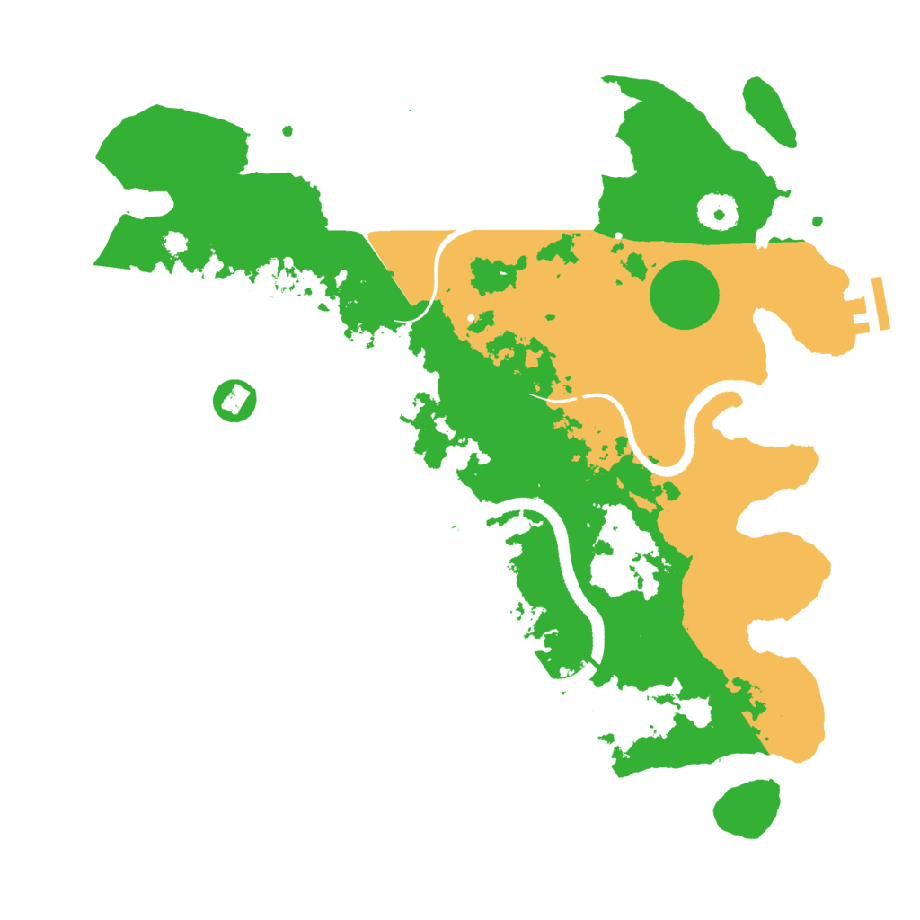 Biome Rust Map: Procedural Map, Size: 3500, Seed: 75059590