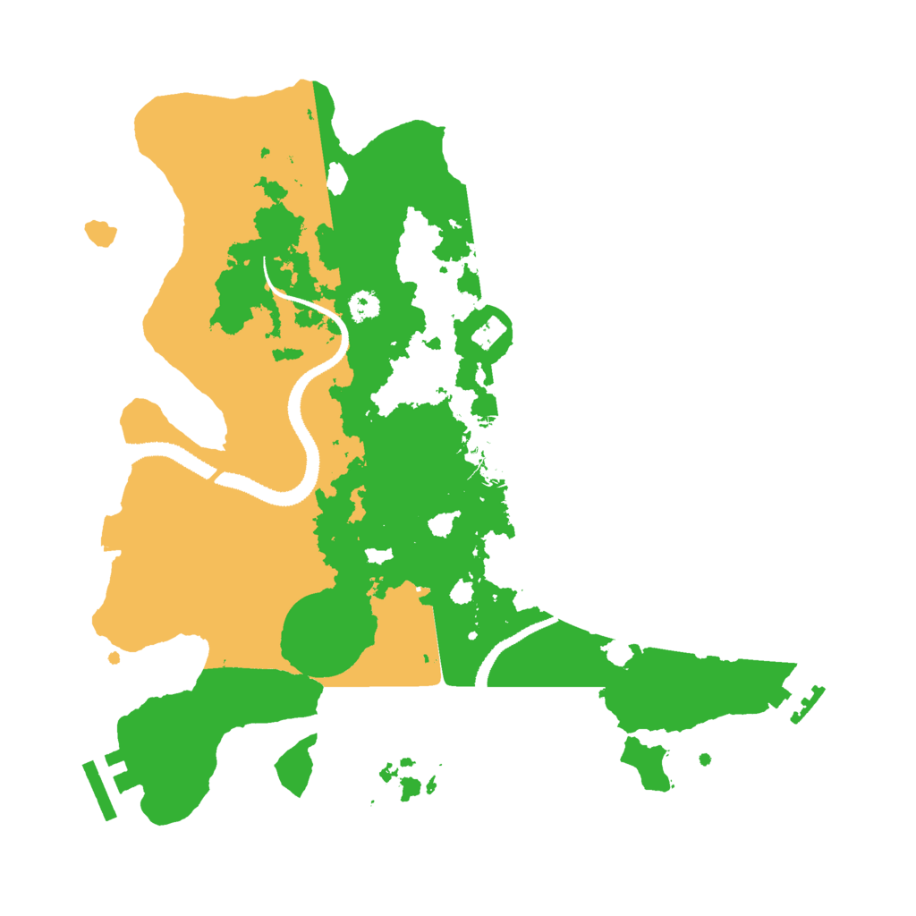 Biome Rust Map: Procedural Map, Size: 3000, Seed: 12345235