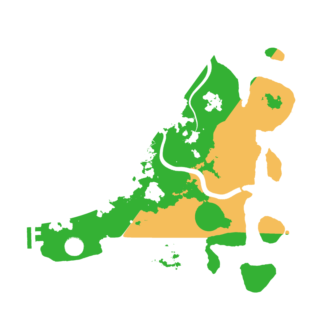 Biome Rust Map: Procedural Map, Size: 3000, Seed: 466435