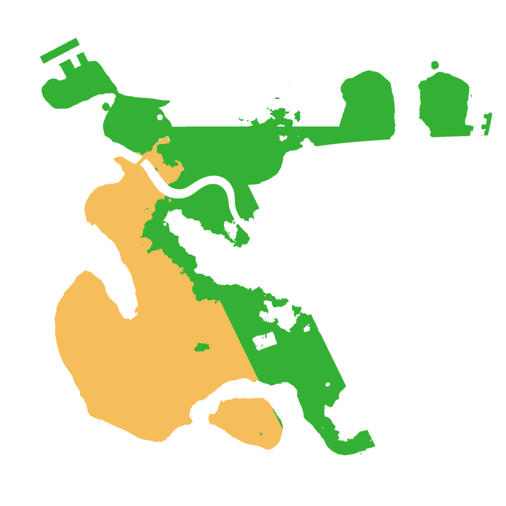 Biome Rust Map: Procedural Map, Size: 2500, Seed: 4691