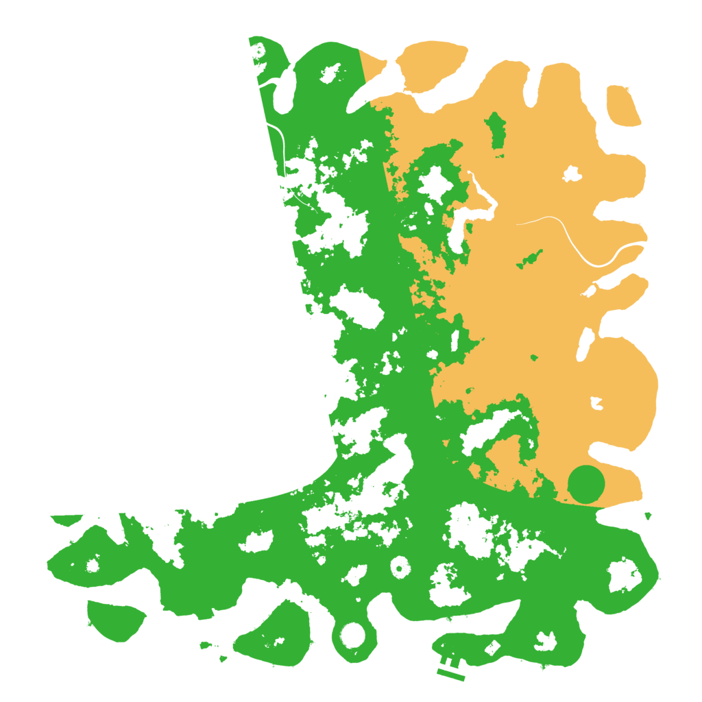 Biome Rust Map: Procedural Map, Size: 5000, Seed: 12345678