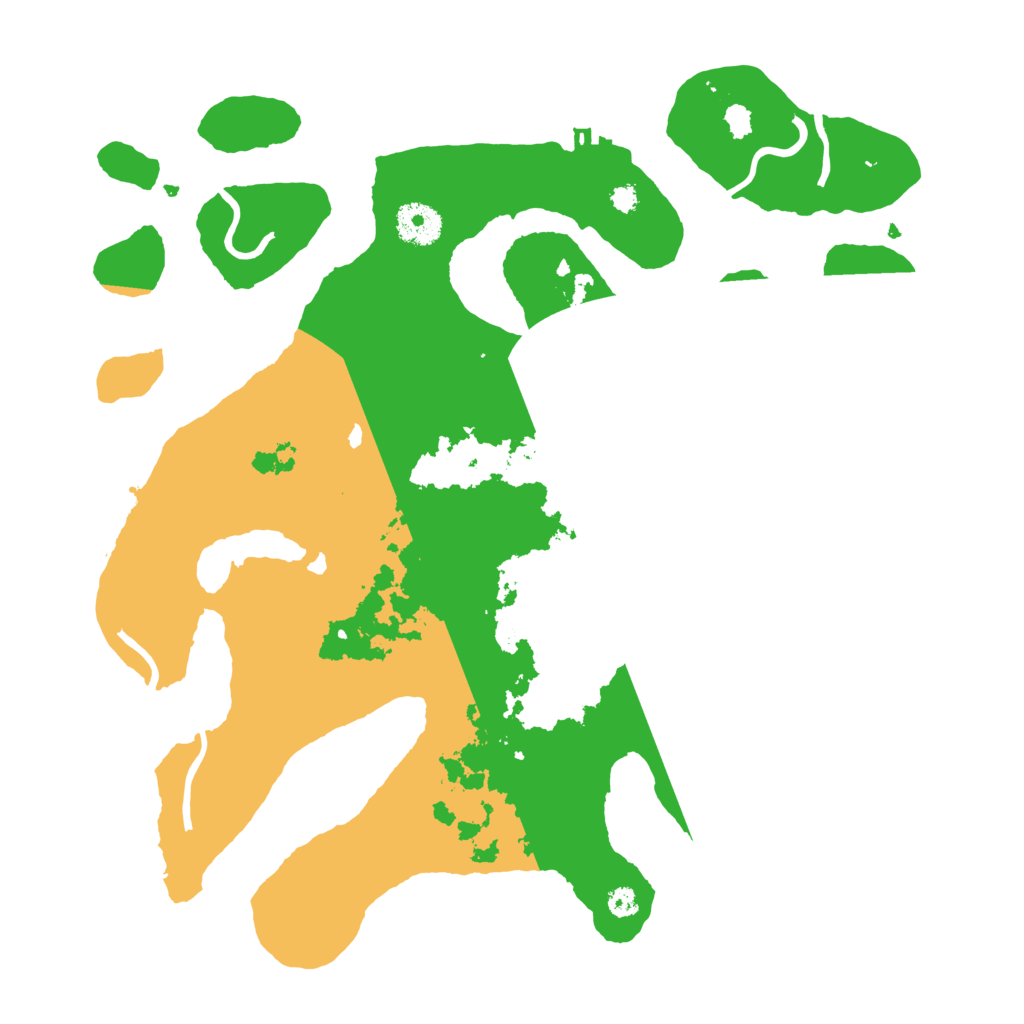 Biome Rust Map: Procedural Map, Size: 3500, Seed: 414902