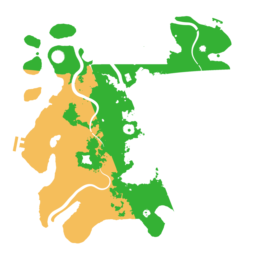 Biome Rust Map: Procedural Map, Size: 3500, Seed: 414902