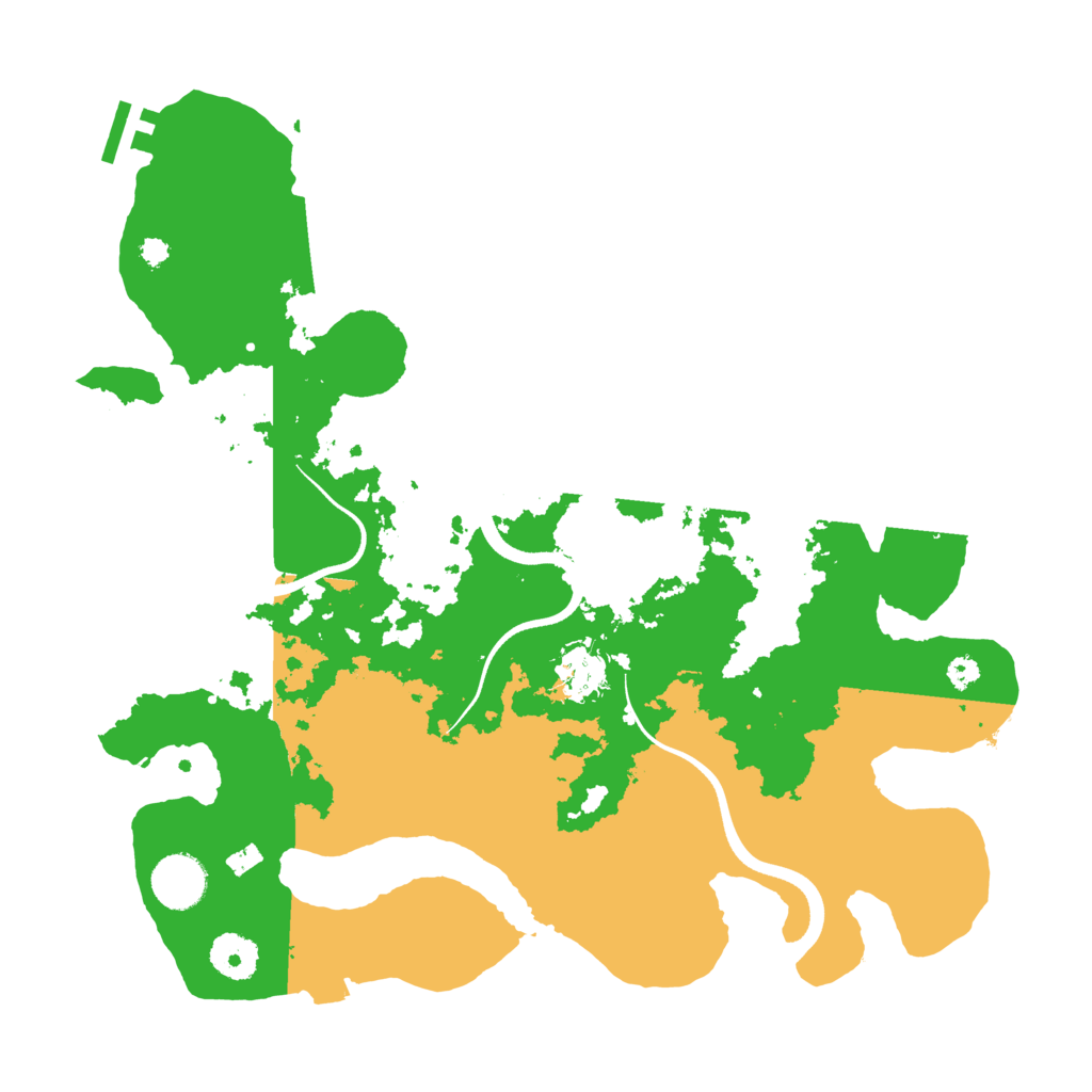 Biome Rust Map: Procedural Map, Size: 3500, Seed: 194931