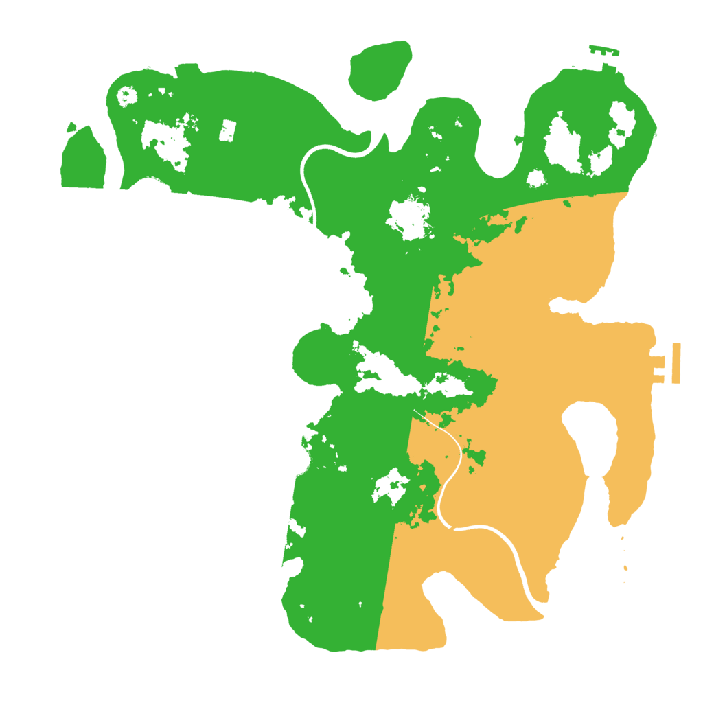 Biome Rust Map: Procedural Map, Size: 3500, Seed: 484196753