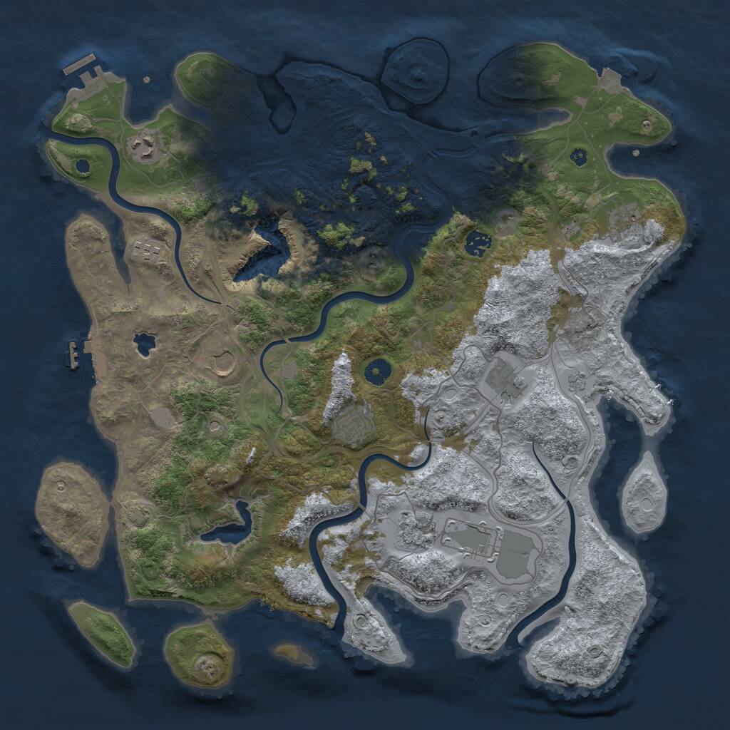 Rust Map: Procedural Map, Size: 4250, Seed: 149420722, 15 Monuments