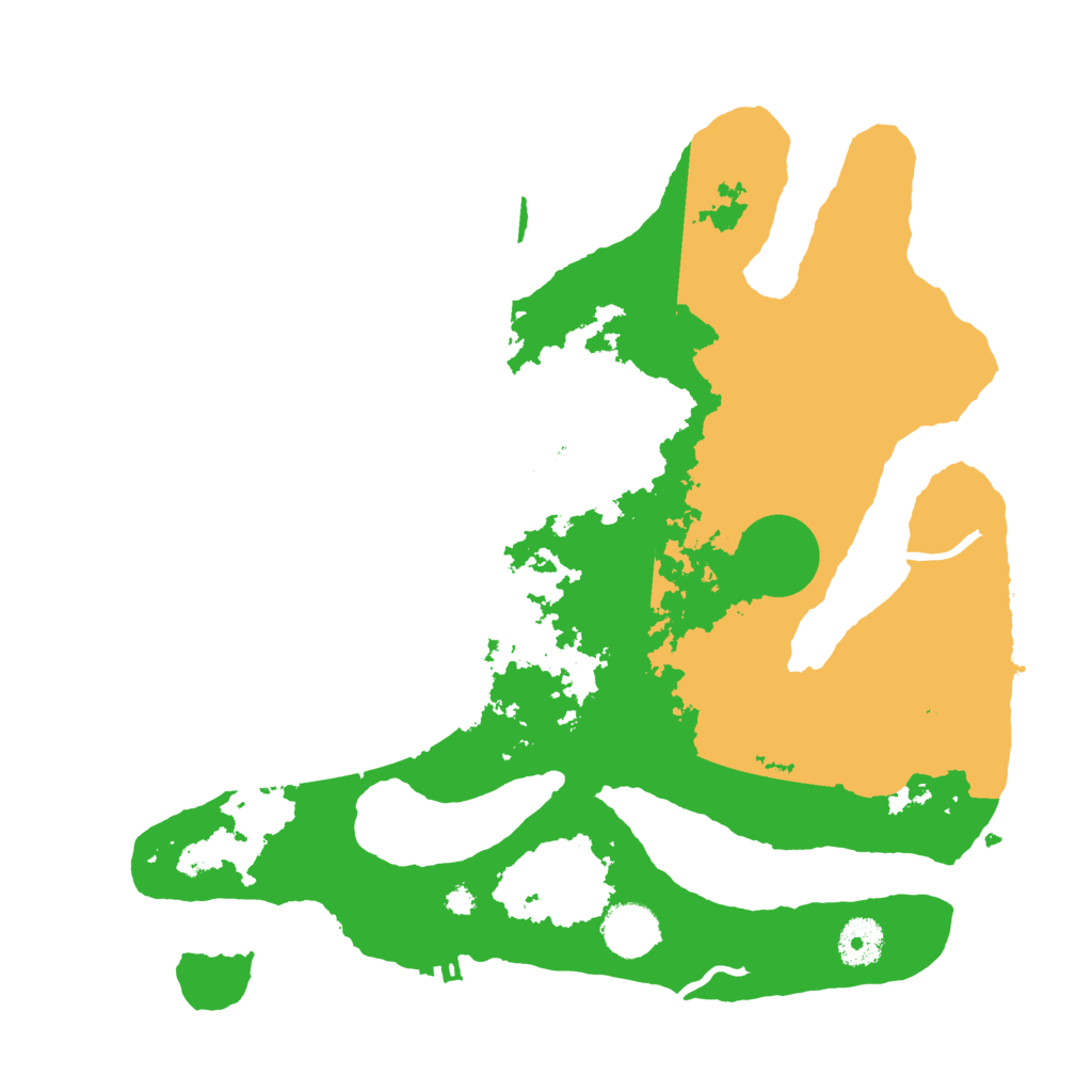 Biome Rust Map: Procedural Map, Size: 3500, Seed: 57259328