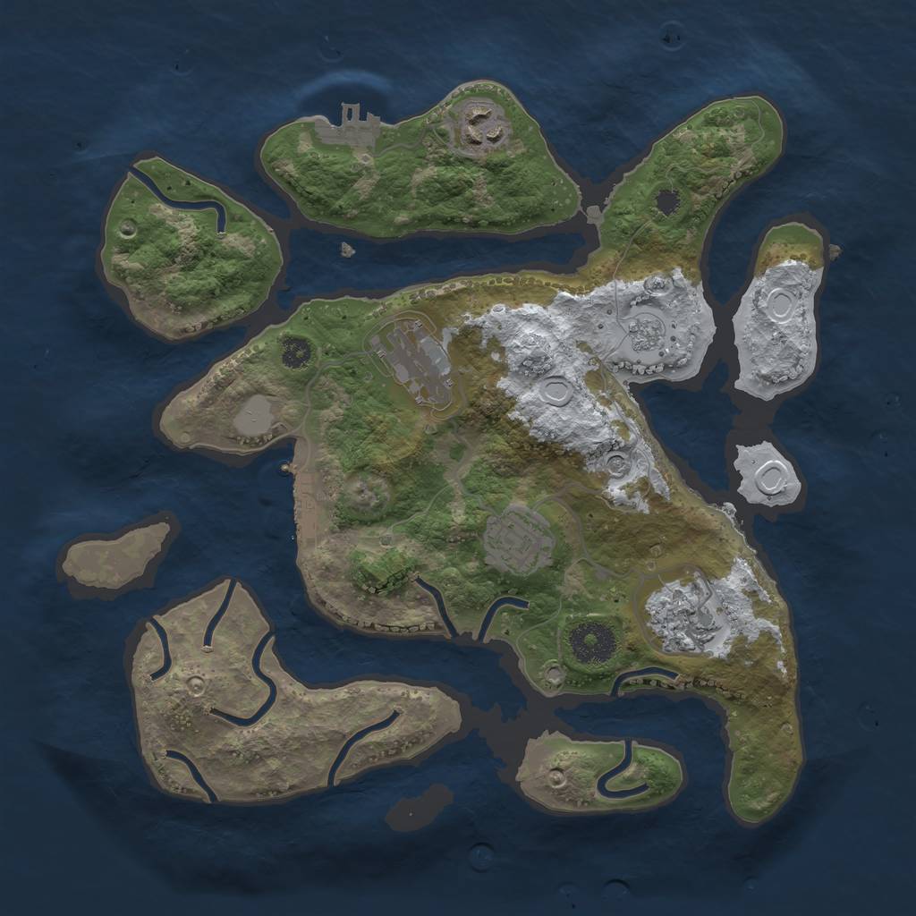 Rust Map: Procedural Map, Size: 3100, Seed: 1337, 13 Monuments