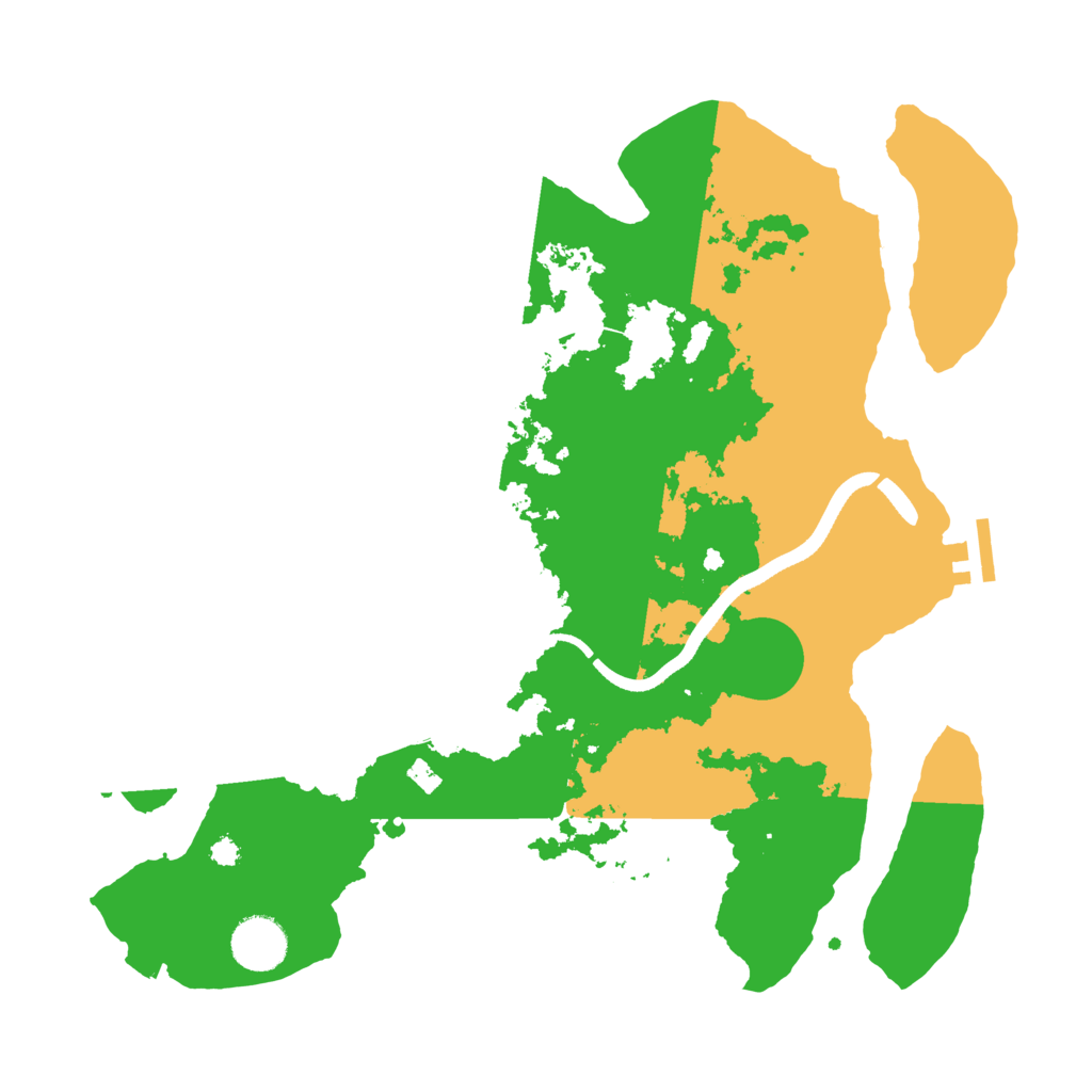 Biome Rust Map: Procedural Map, Size: 3500, Seed: 953414639