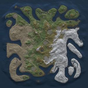 Thumbnail Rust Map: Procedural Map, Size: 4500, Seed: 2546189, 20 Monuments