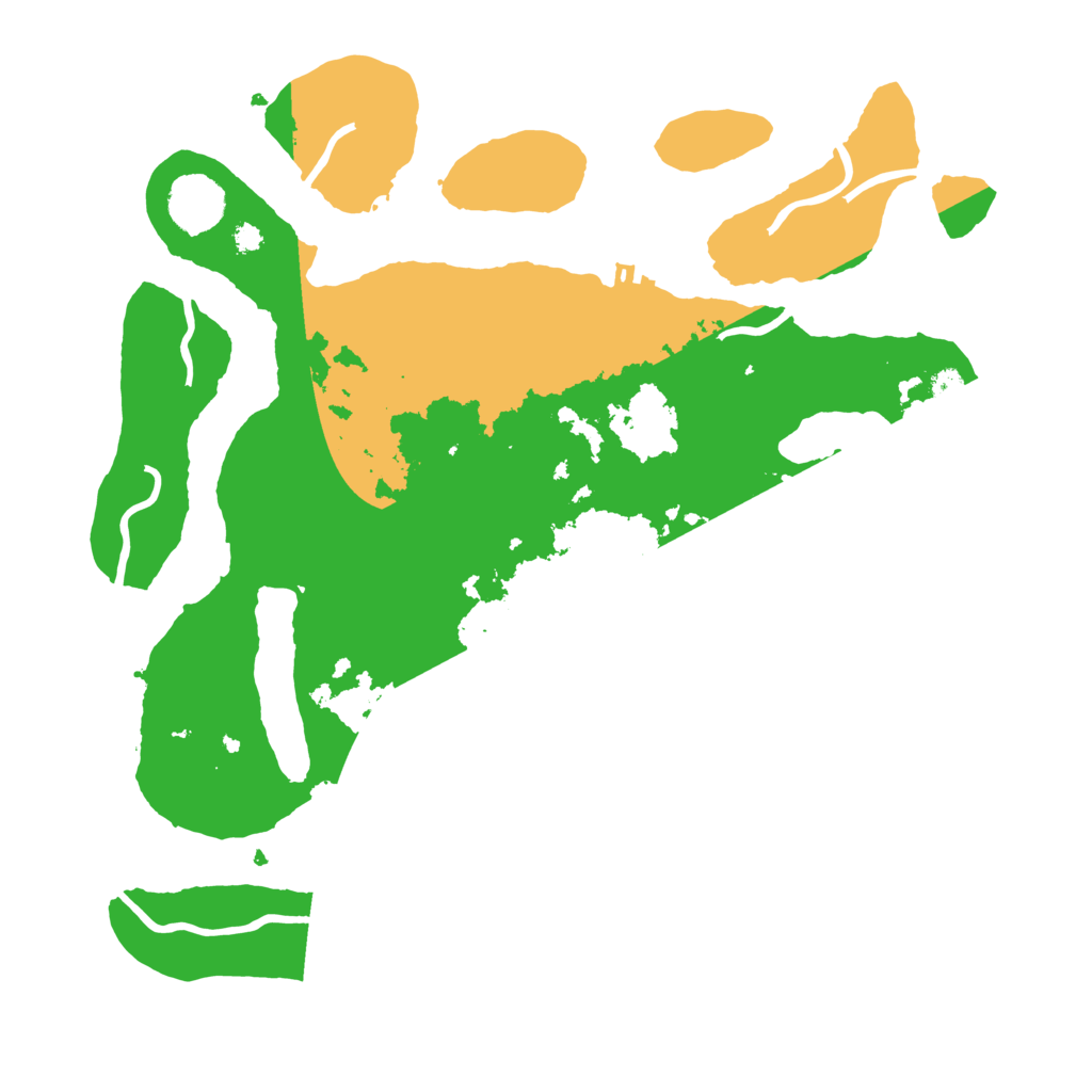 Biome Rust Map: Procedural Map, Size: 3500, Seed: 386300