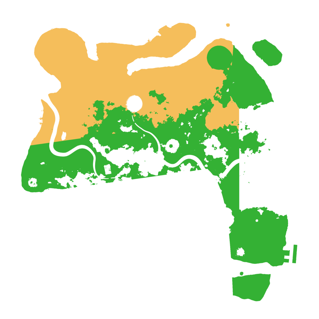 Biome Rust Map: Procedural Map, Size: 3500, Seed: 733218535