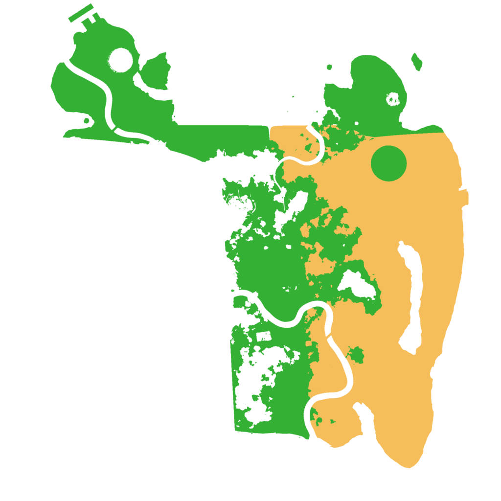 Biome Rust Map: Procedural Map, Size: 3700, Seed: 3186877