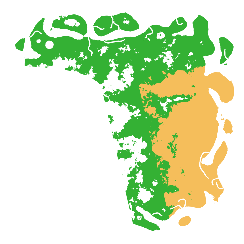 Biome Rust Map: Procedural Map, Size: 5250, Seed: 198543