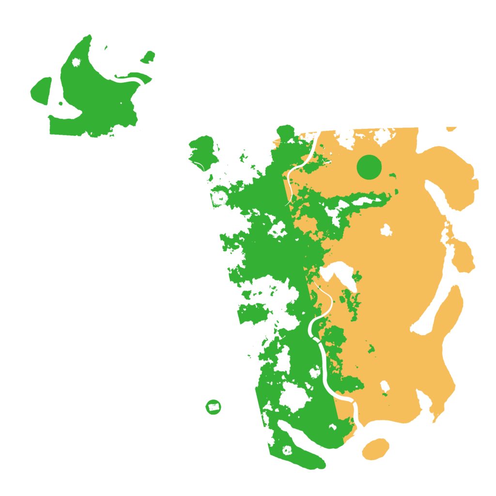 Biome Rust Map: Procedural Map, Size: 5250, Seed: 198543