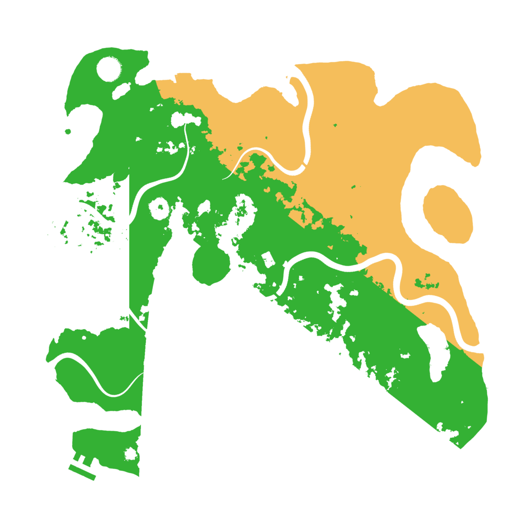 Biome Rust Map: Procedural Map, Size: 3700, Seed: 7053