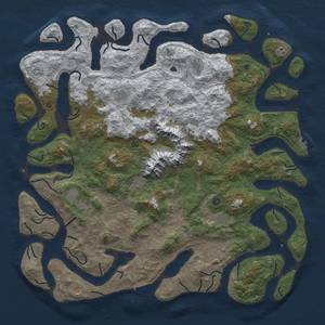 Thumbnail Rust Map: Procedural Map, Size: 6000, Seed: 11, 20 Monuments