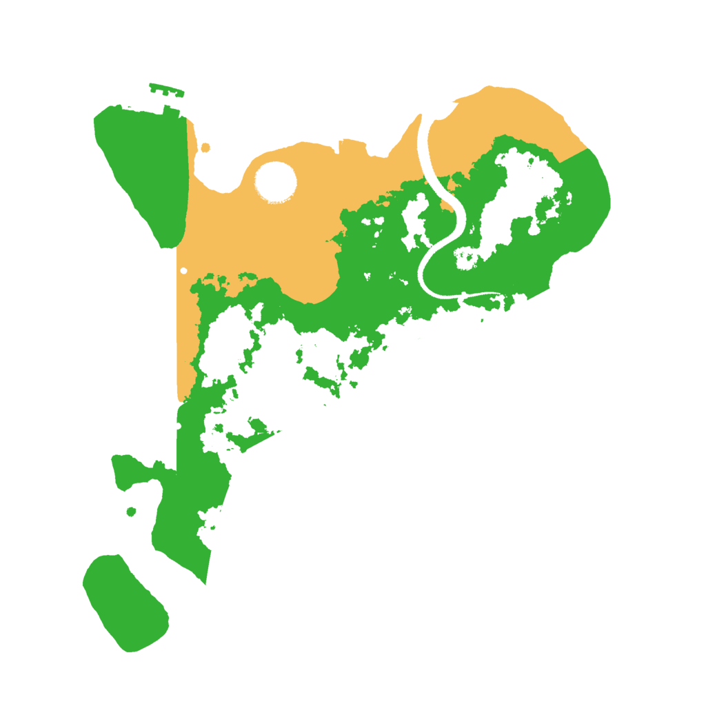 Biome Rust Map: Procedural Map, Size: 3000, Seed: 5161265