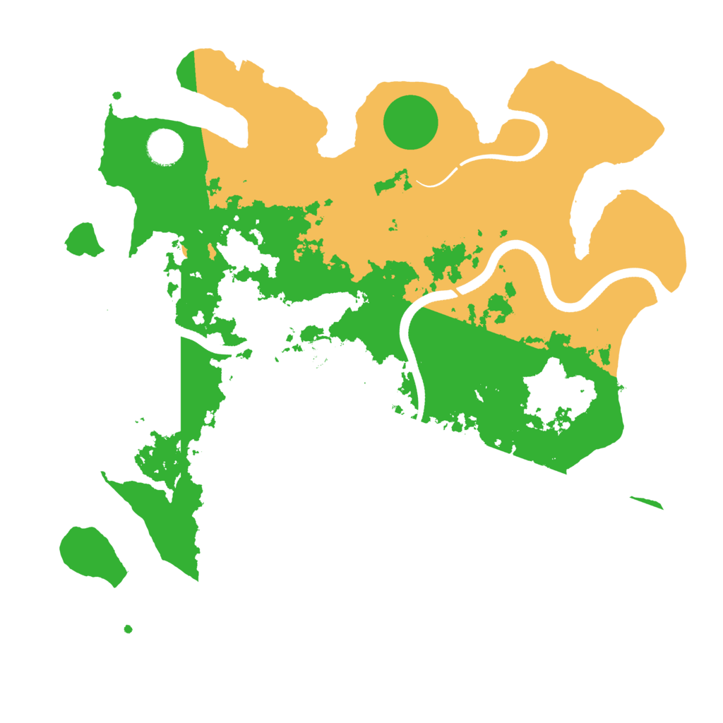 Biome Rust Map: Procedural Map, Size: 3500, Seed: 70382153