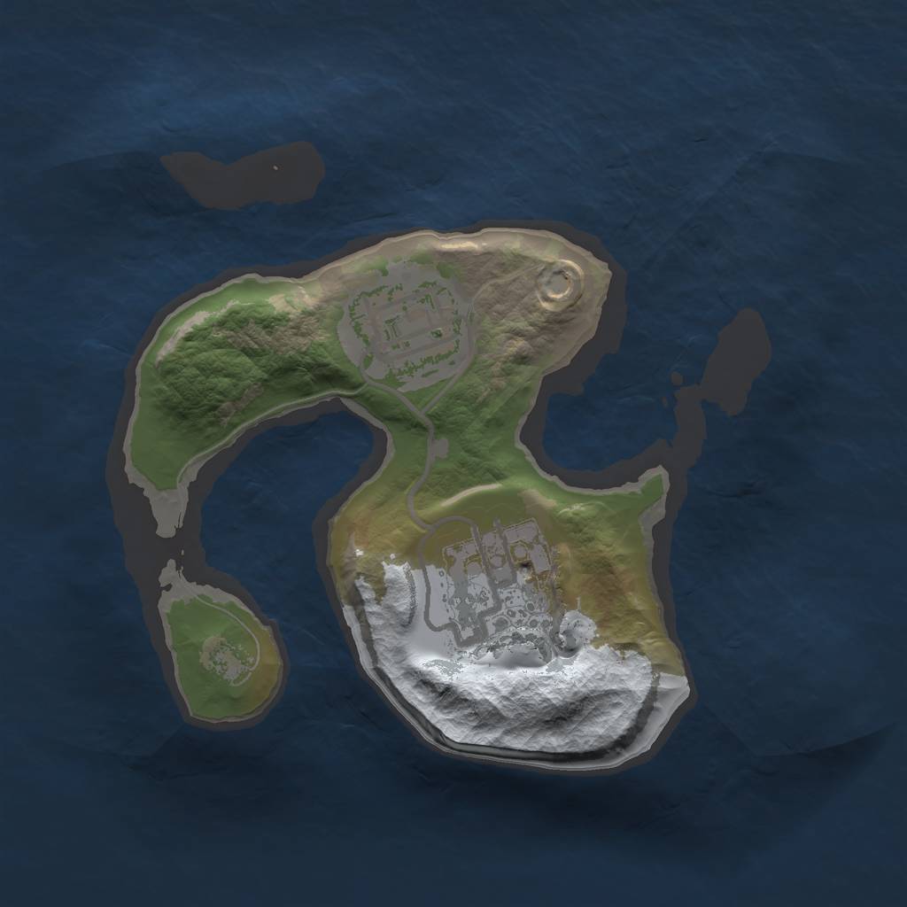 Rust Map: Barren, Size: 1700, Seed: 5675675, 4 Monuments