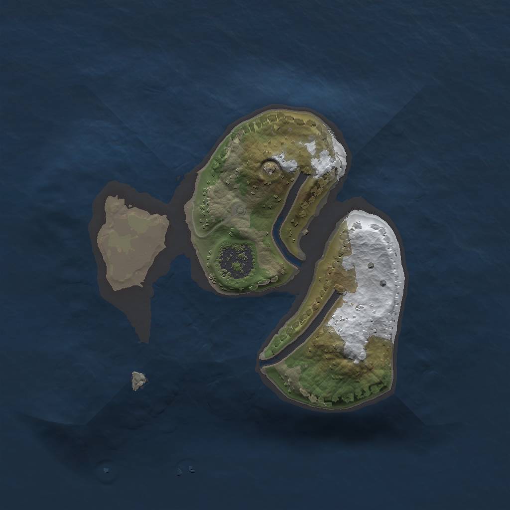 Rust Map: Procedural Map, Size: 1500, Seed: 2026, 4 Monuments