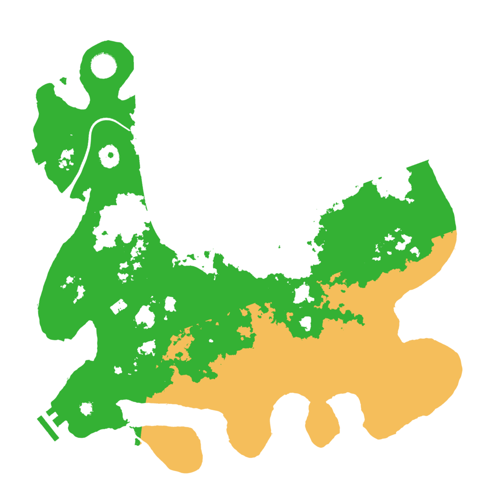 Biome Rust Map: Procedural Map, Size: 3500, Seed: 444328226