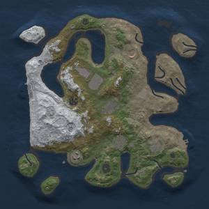 Thumbnail Rust Map: Procedural Map, Size: 3500, Seed: 4534534, 16 Monuments