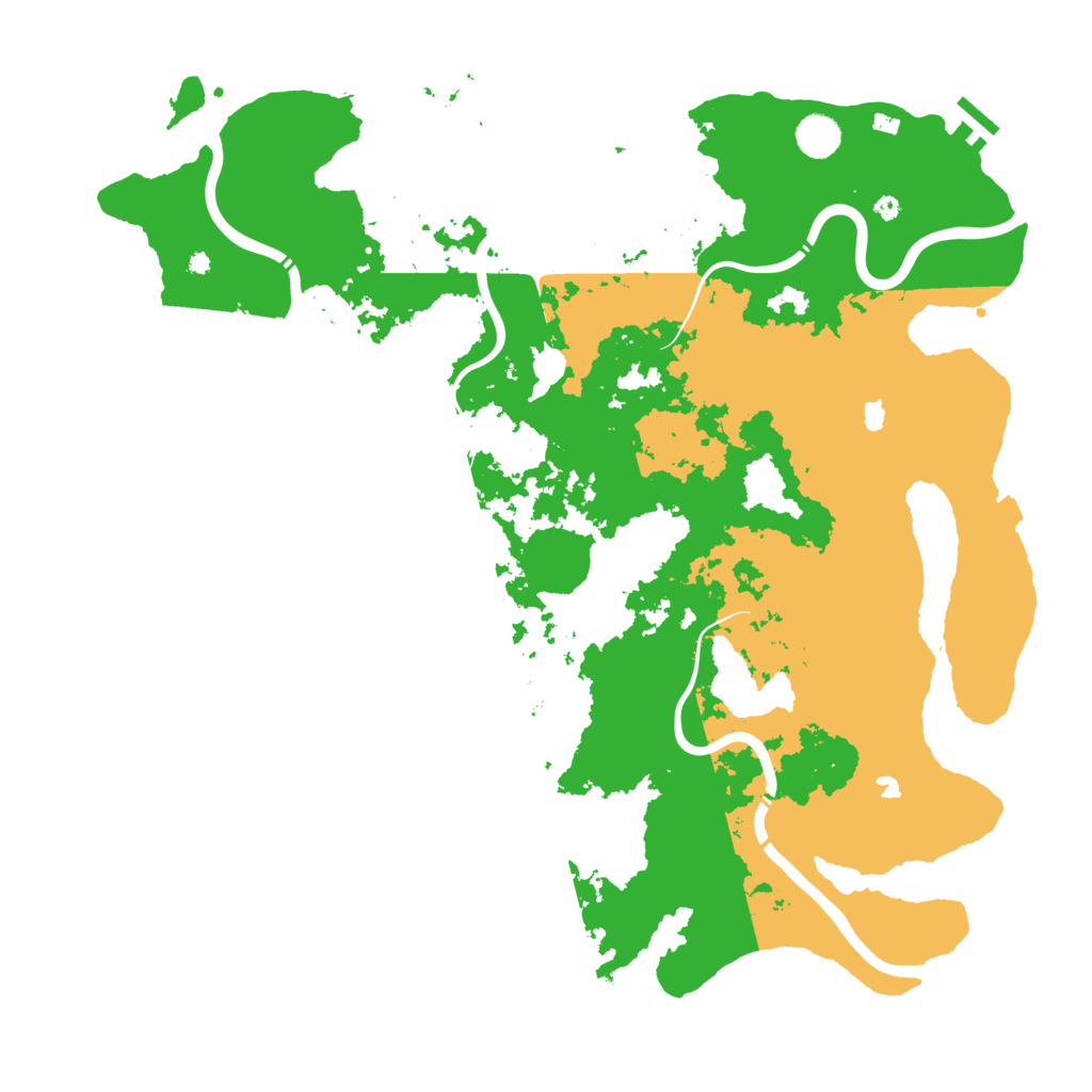 Biome Rust Map: Procedural Map, Size: 4500, Seed: 4542732