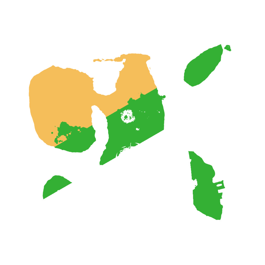 Biome Rust Map: Procedural Map, Size: 2000, Seed: 52114