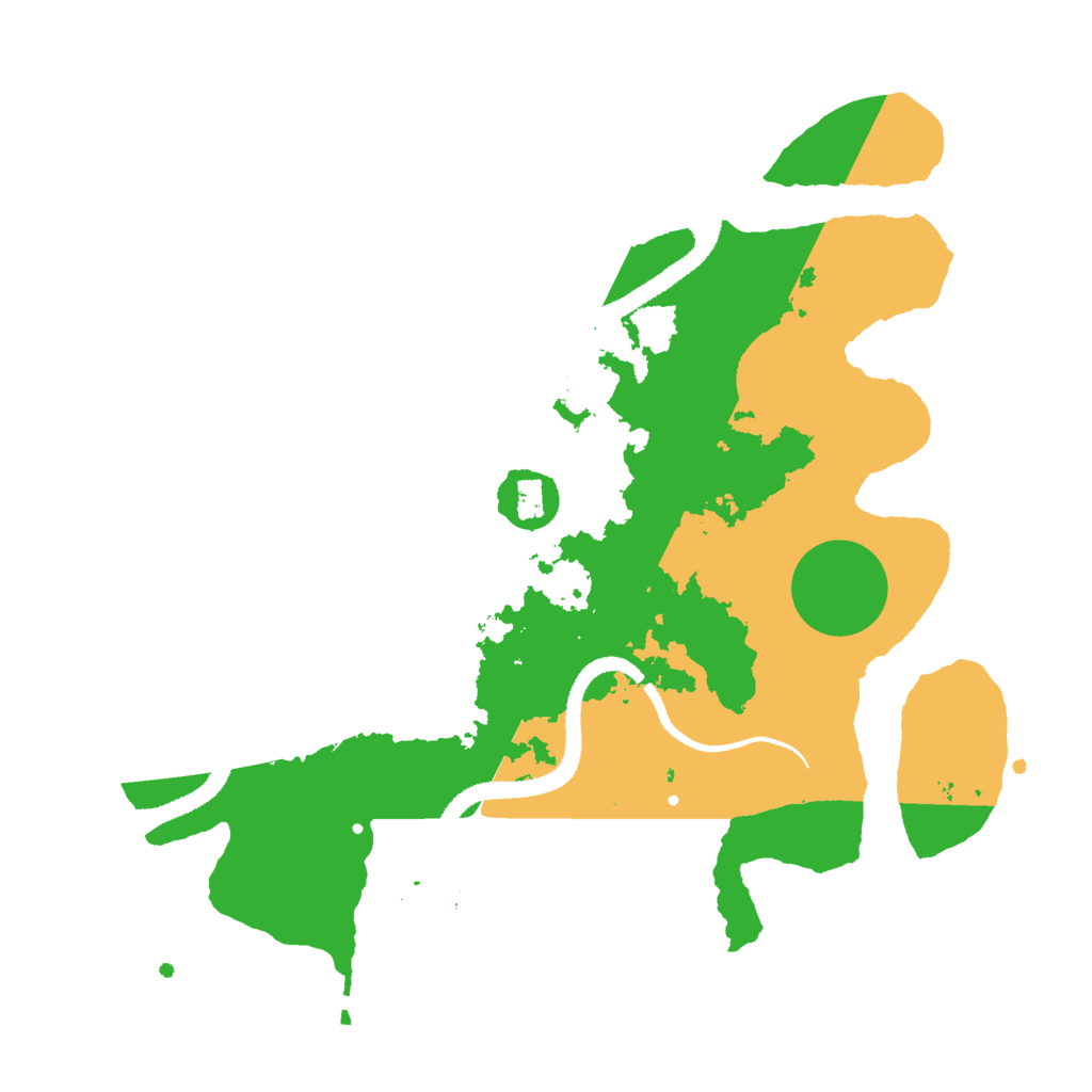Biome Rust Map: Procedural Map, Size: 3000, Seed: 838848451