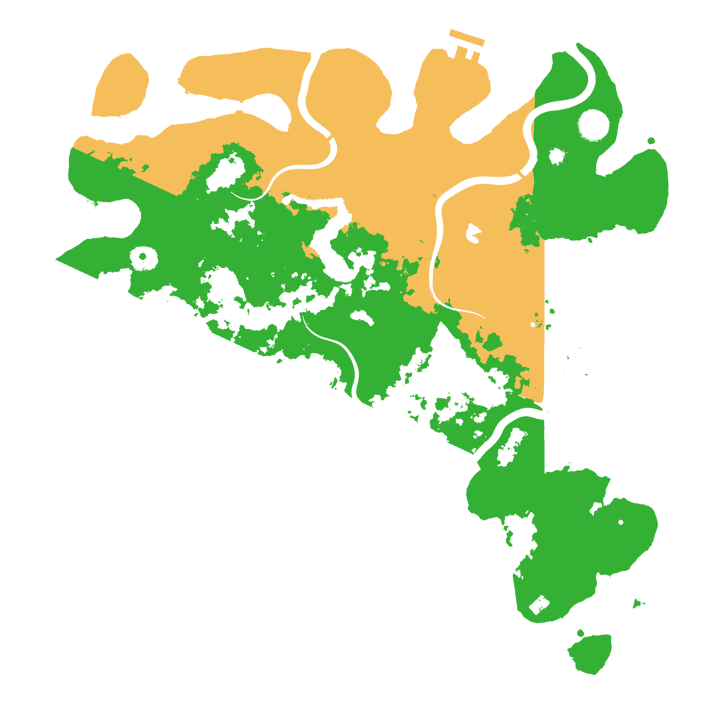Biome Rust Map: Procedural Map, Size: 4100, Seed: 33