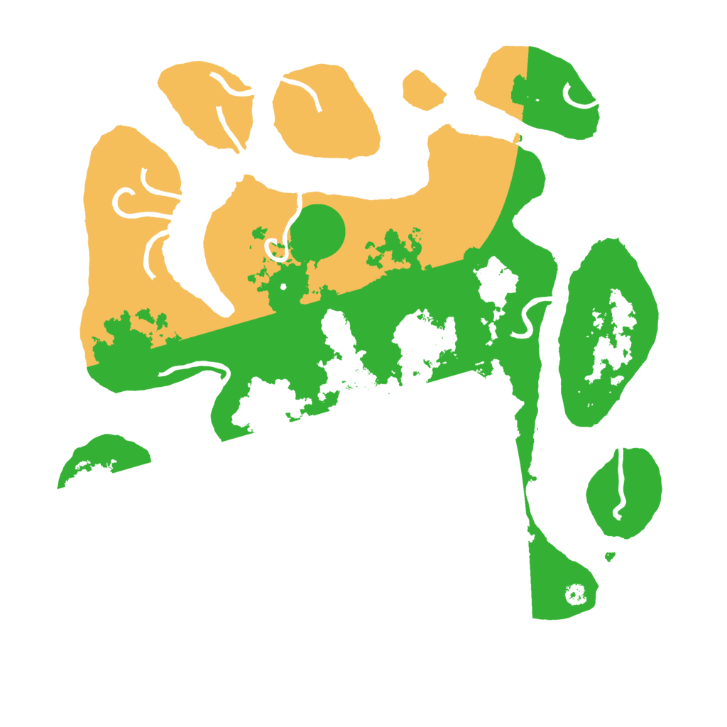 Biome Rust Map: Procedural Map, Size: 3500, Seed: 23454326