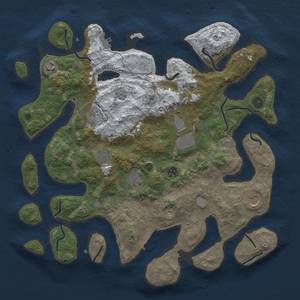 Thumbnail Rust Map: Procedural Map, Size: 4100, Seed: 1075303, 17 Monuments