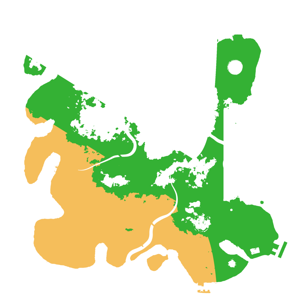 Biome Rust Map: Procedural Map, Size: 3550, Seed: 876719