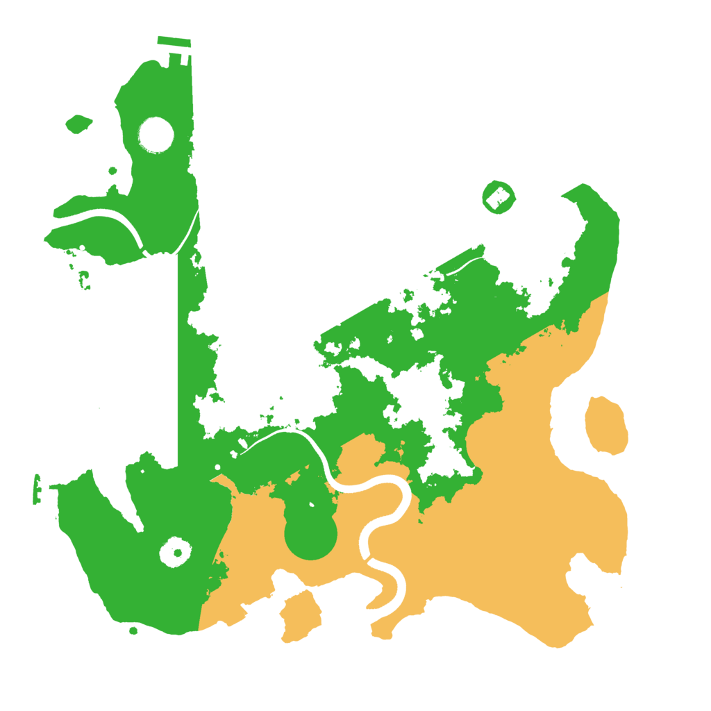 Biome Rust Map: Procedural Map, Size: 3550, Seed: 313927