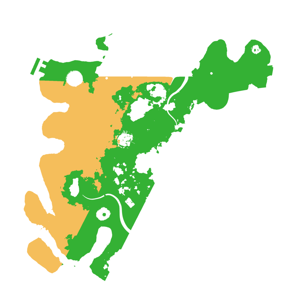 Biome Rust Map: Procedural Map, Size: 3500, Seed: 10753041