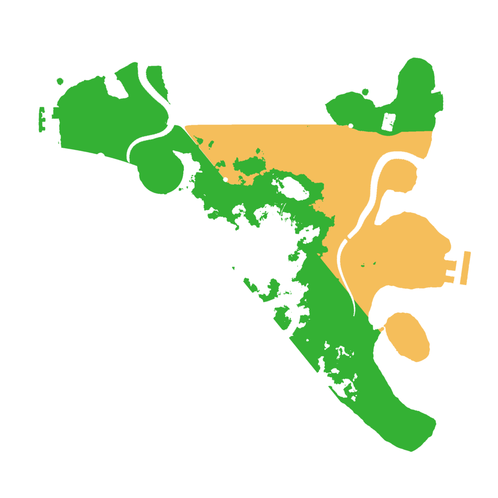Biome Rust Map: Procedural Map, Size: 3000, Seed: 54321