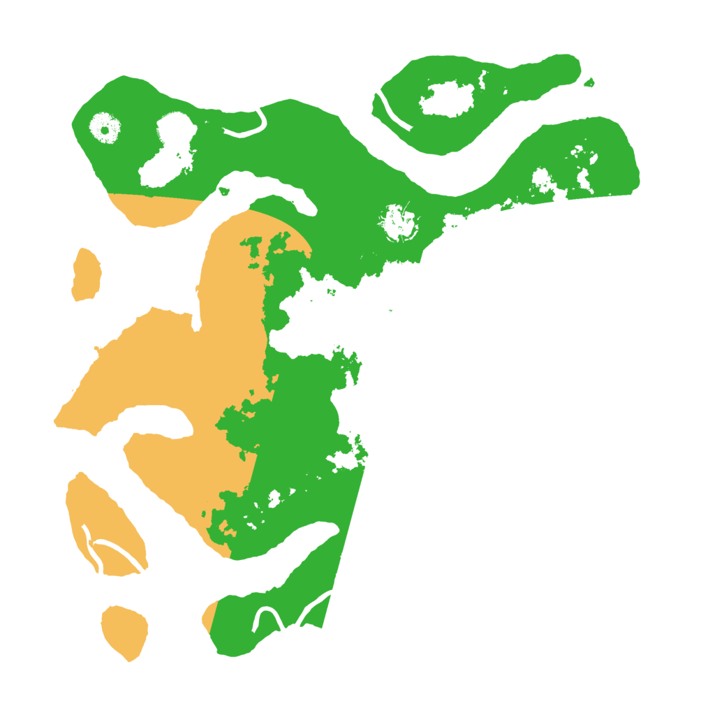 Biome Rust Map: Procedural Map, Size: 3550, Seed: 750904