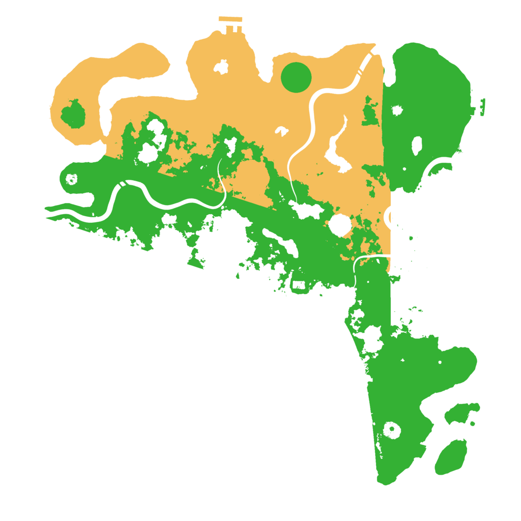 Biome Rust Map: Procedural Map, Size: 4500, Seed: 3000