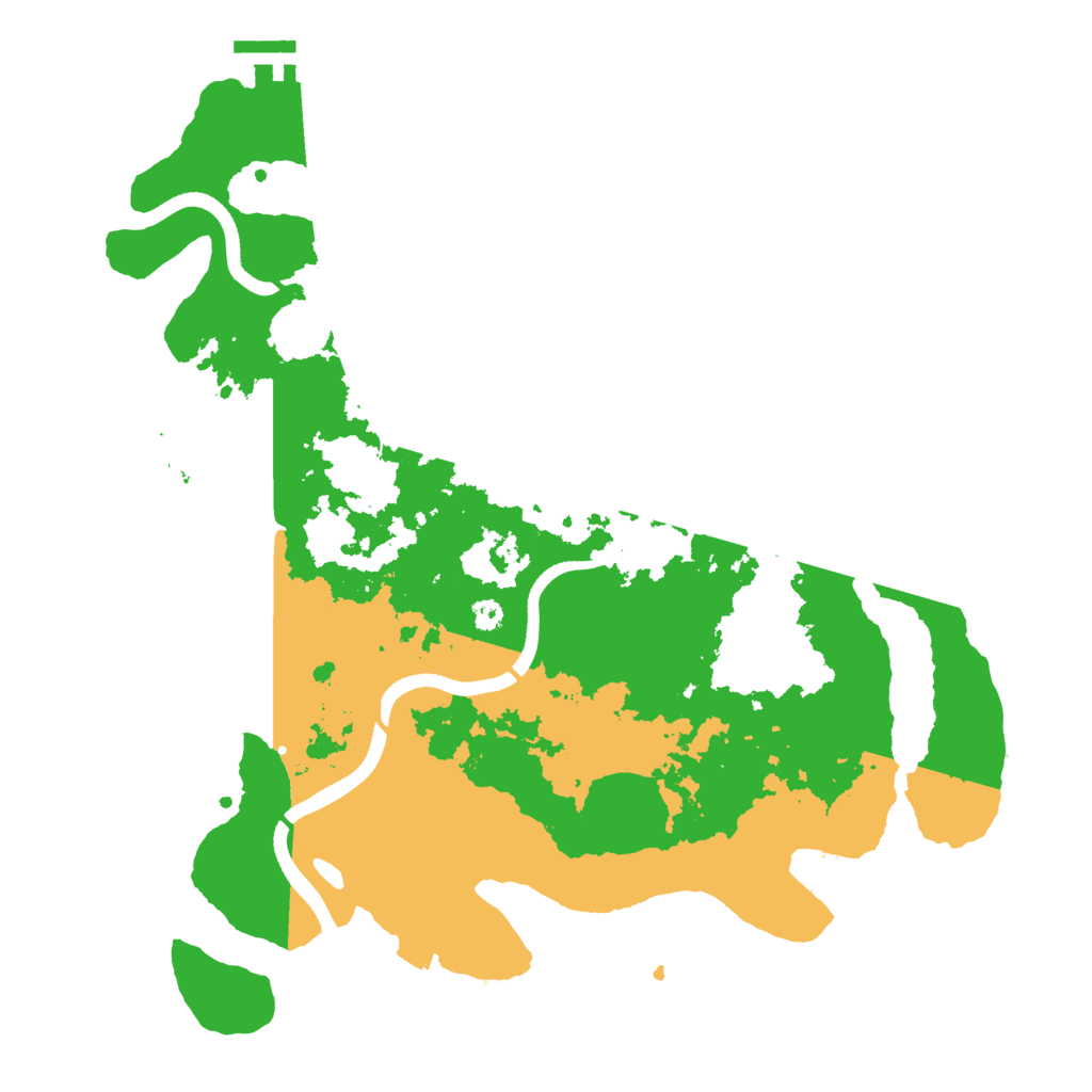 Biome Rust Map: Procedural Map, Size: 3550, Seed: 18851