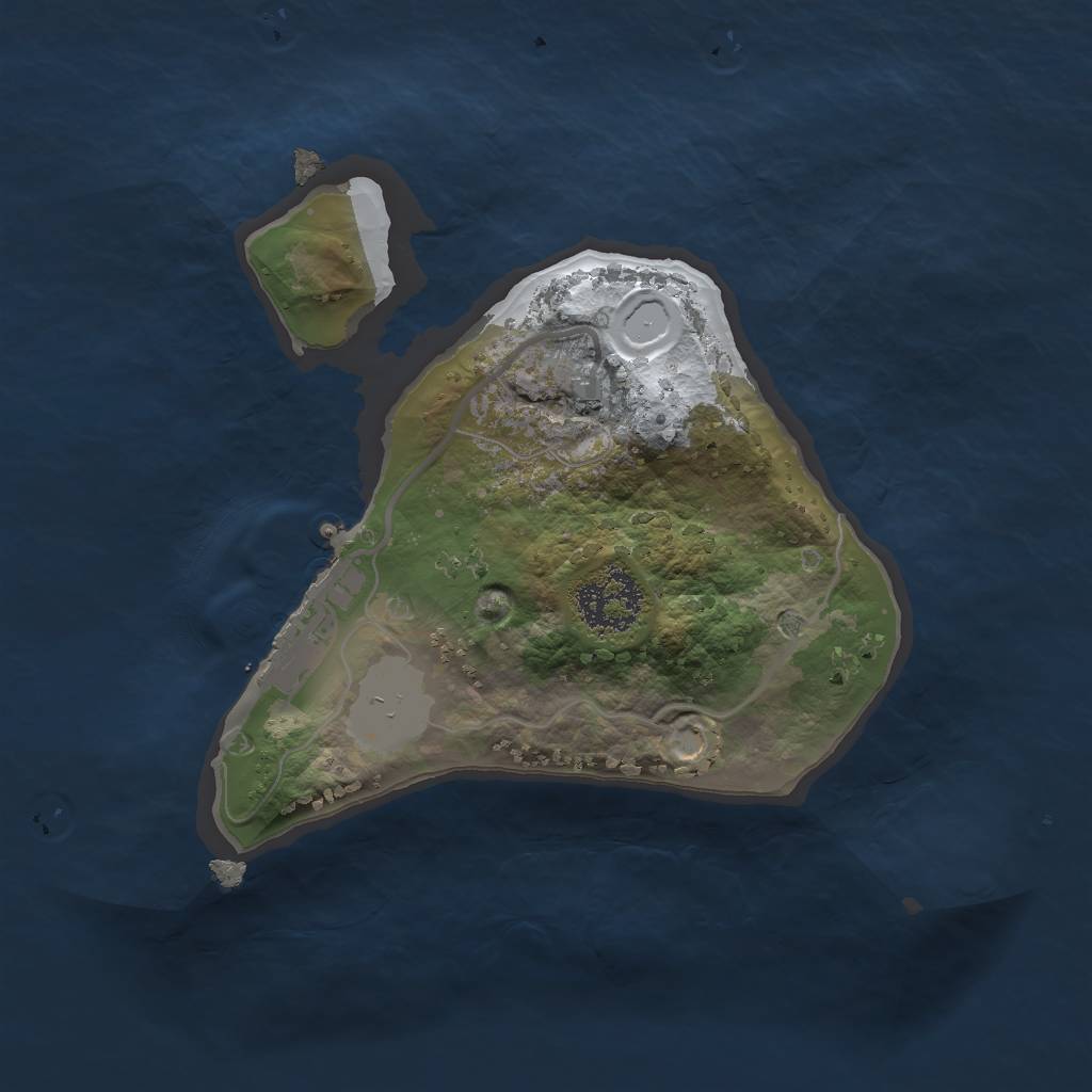 Rust Map: Procedural Map, Size: 1650, Seed: 6434423, 6 Monuments