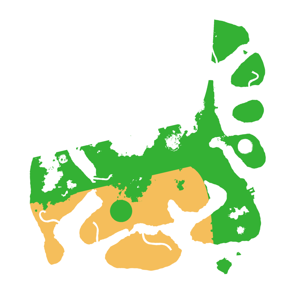 Biome Rust Map: Procedural Map, Size: 3500, Seed: 9231