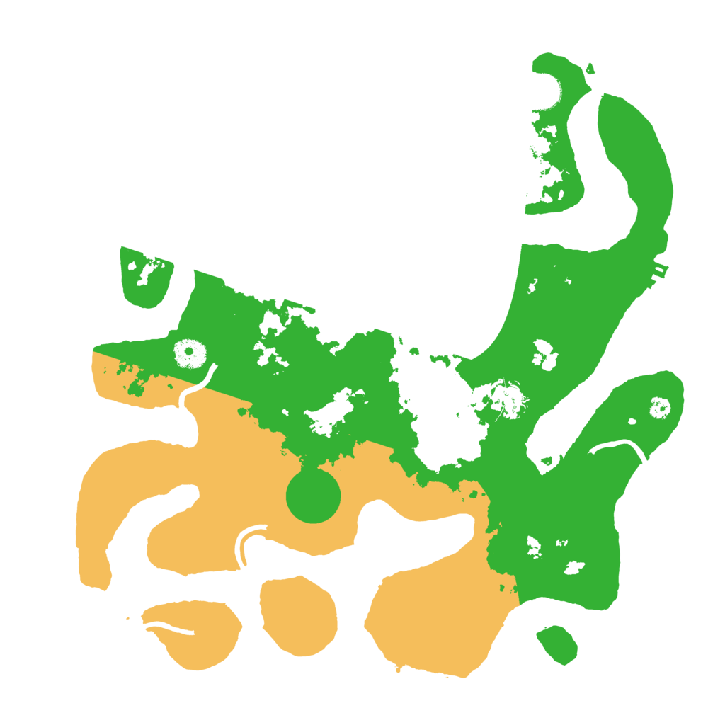 Biome Rust Map: Procedural Map, Size: 3500, Seed: 3894598