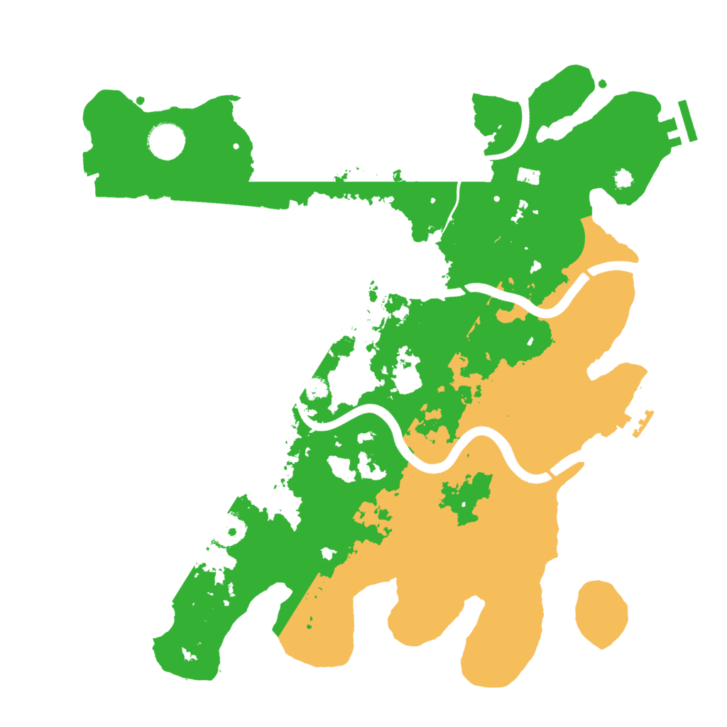 Biome Rust Map: Procedural Map, Size: 3500, Seed: 445566