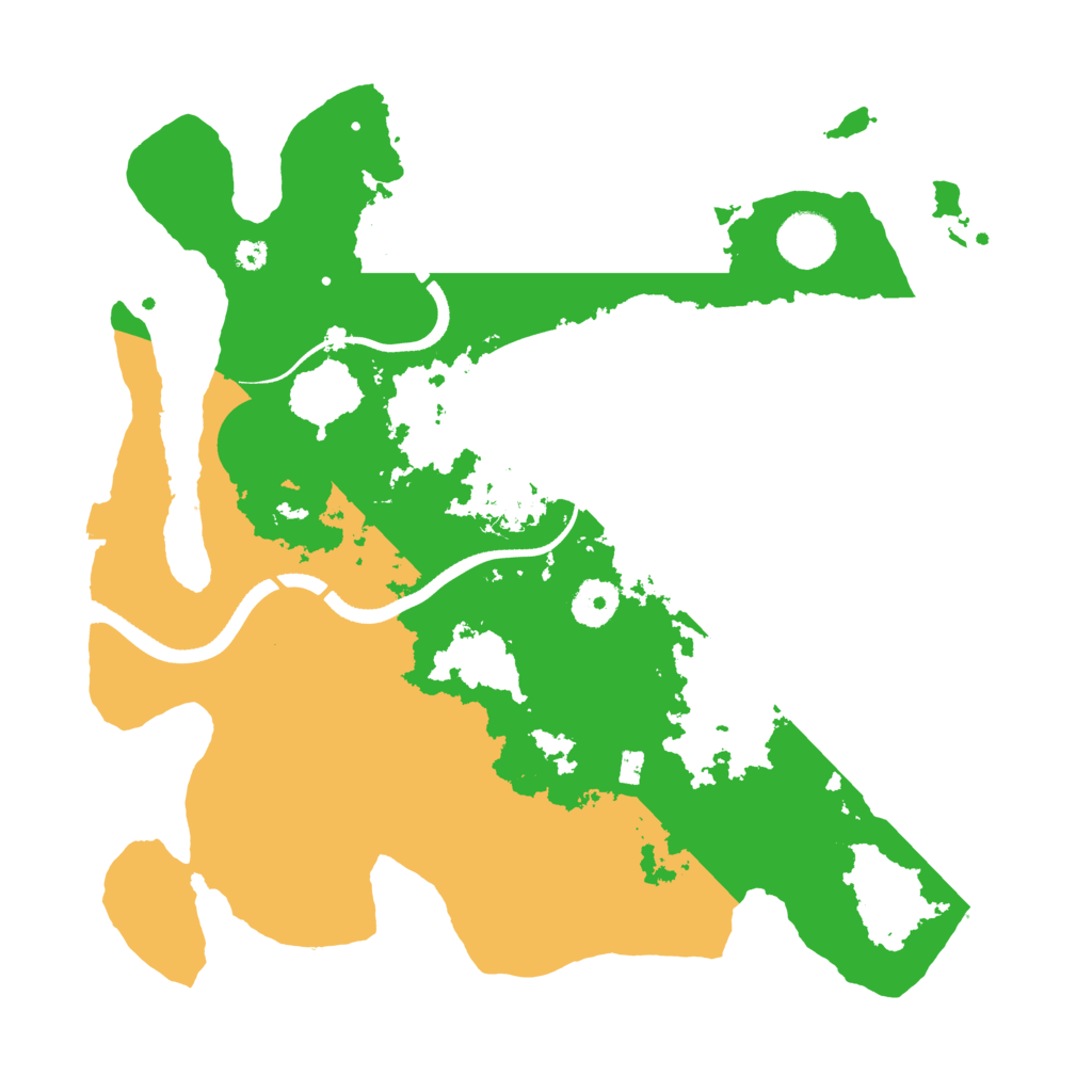 Biome Rust Map: Procedural Map, Size: 3500, Seed: 22333