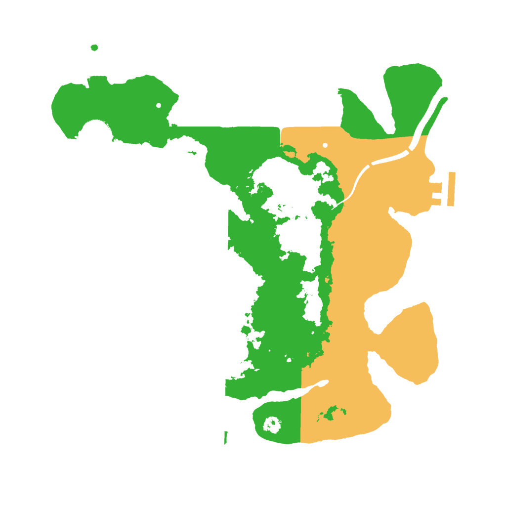 Biome Rust Map: Procedural Map, Size: 3000, Seed: 122784599