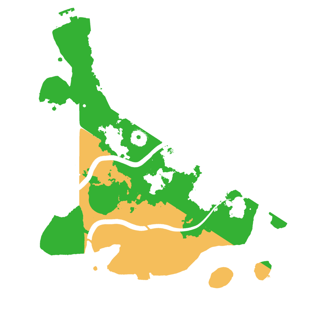 Biome Rust Map: Procedural Map, Size: 3000, Seed: 1332611496