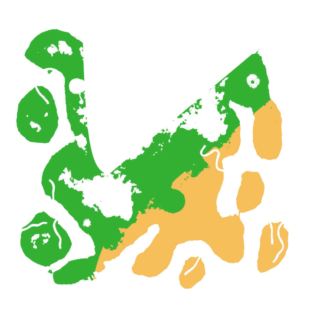 Biome Rust Map: Procedural Map, Size: 3550, Seed: 823092