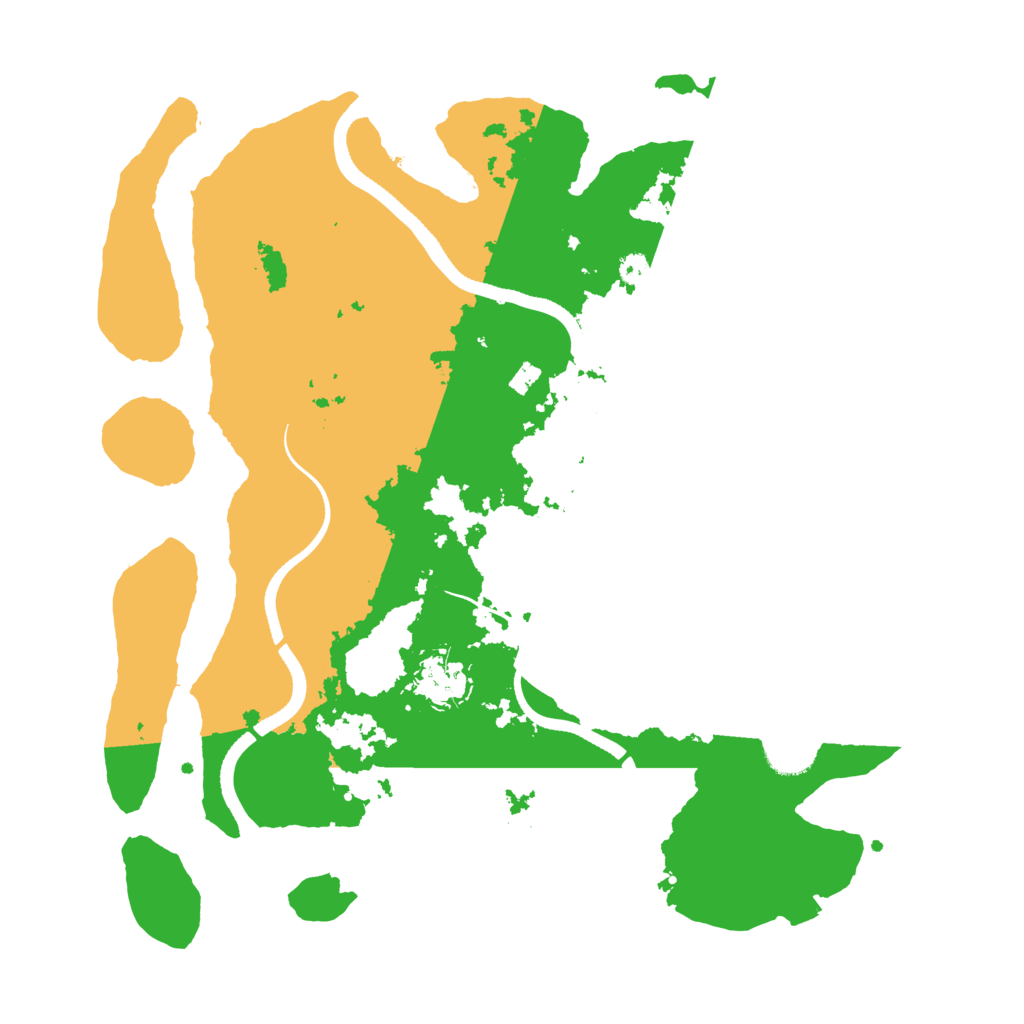 Biome Rust Map: Procedural Map, Size: 3500, Seed: 5743529